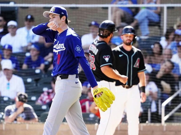 Roki Sasaki’s shaky spring debut invokes concern for Dodgers